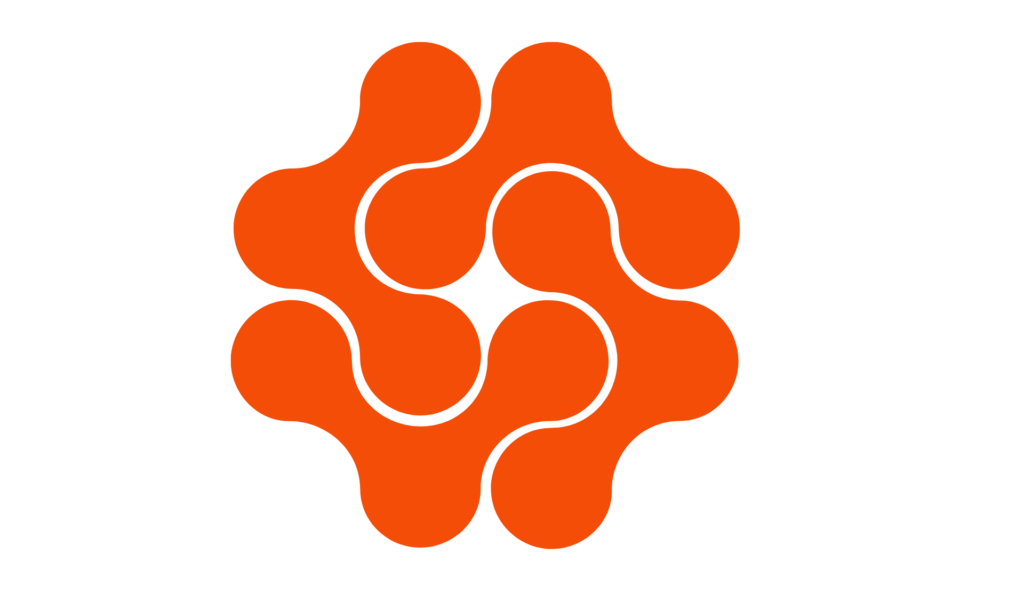 Formas orgánicas naranja Guillermo y Gloria