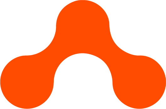 Formas orgánicas naranja Guillermo y Gloria